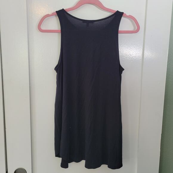 Eileen Fisher Black Scoop Neck Tank Top - Size S - Picture 2 of 5